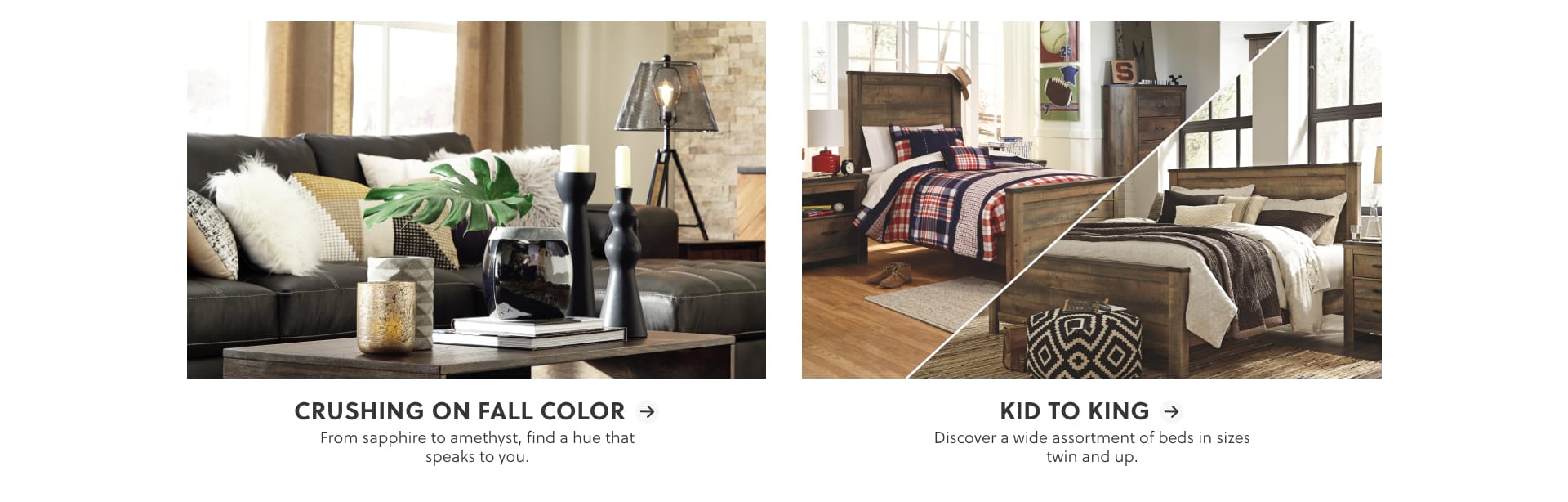 Ashley Furniture Home Decor Fall Color Furniture Beds In Every Size
