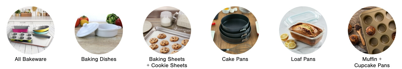 Bakeware Sets,Baking Dishes, Baking+Cookie sheets, Cake Pans, Loaf Pans, Muffin + Cupcake Pans