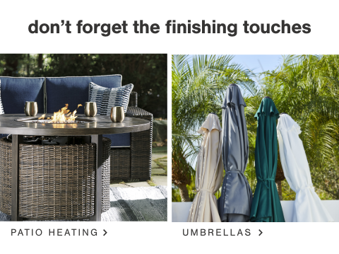 Patio Heating, Umbrellas