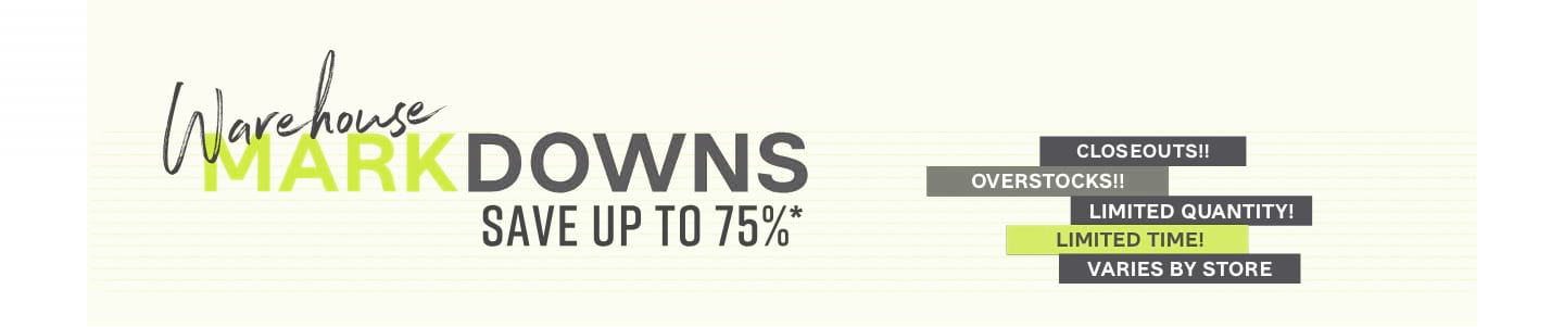 Warehouse Markdowns
