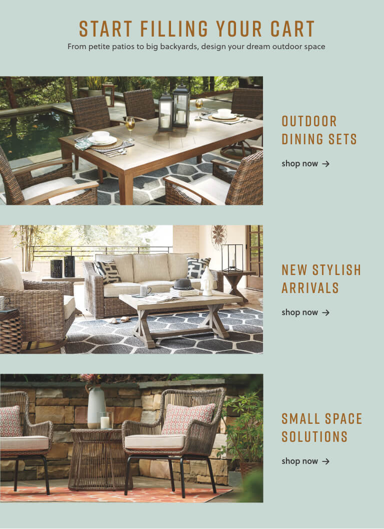 beachcroft patio set on Patio Perfection With Big Green Egg Thank You Ashley Furniture Homestore