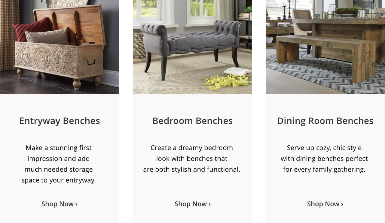 Benches Endless Seating For Your Home Ashley Furniture