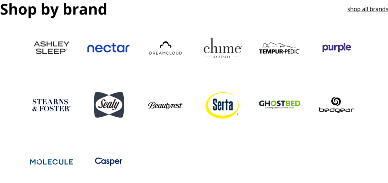 Shop All Mattress Brands