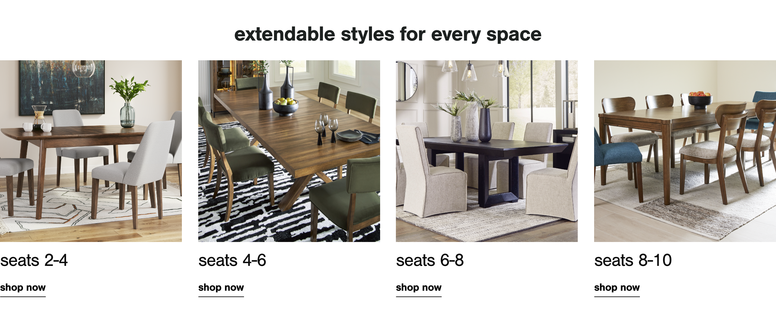 Shop Tables by Seating Size