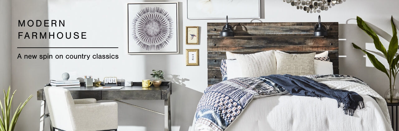 rustic farmhouse furniture & decor | ashley furniture homestore