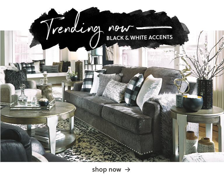 Ashley Furniture Home Decor Trending Now Black And White Accents