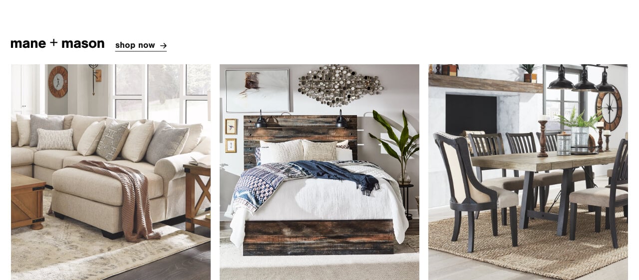 Ashley furniture outlet mane and mason