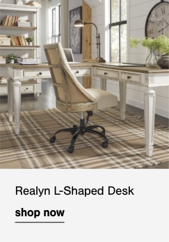 Realyn l sale shaped desk