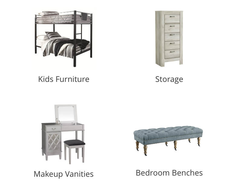 Kids Bedroom, Makeup Vanities, Storage Bedroom Benches