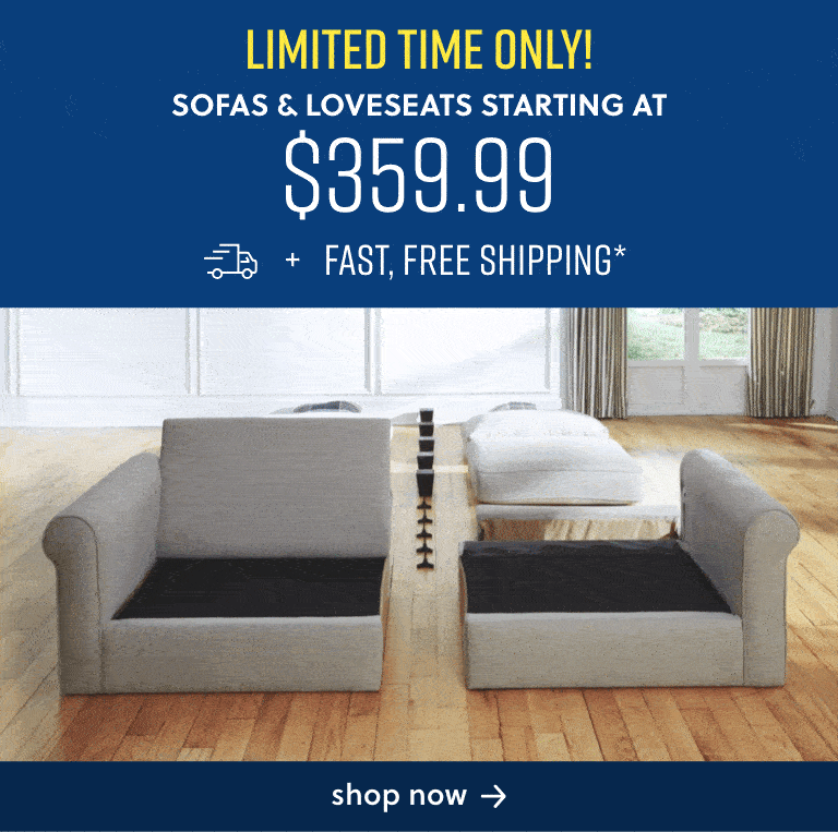 Ashley Unpackt for seamless self assembly sofas to fit your busy lifestyle. Take advantage of free shipping on all Ashley Unpackt items!