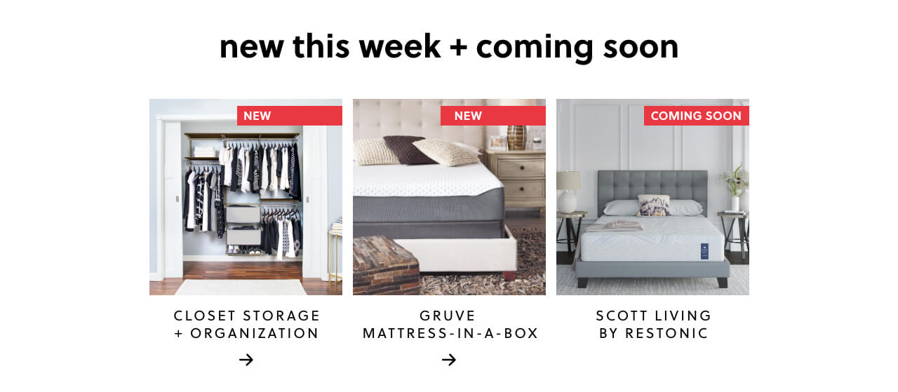 New This Week + Coming Soon