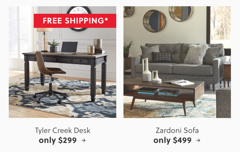 Ashley Furniture Home Decor Tyler Creek Desk Zardoni Sofa