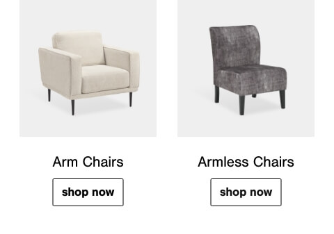 Arm Chairs, Armless Chairs