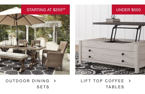Outdoor Dining Sets Starting At $188.99, Lift Top Coffee Tables Under $500