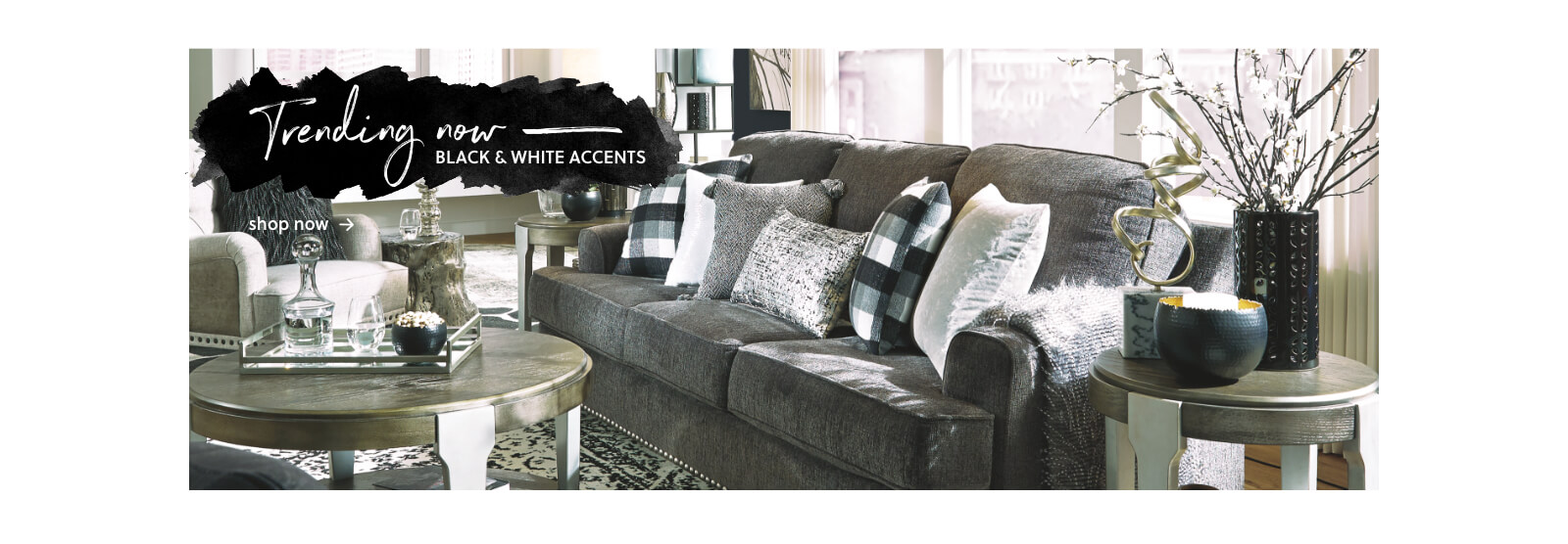 Ashley Furniture Home Decor Trending Black And White Accents