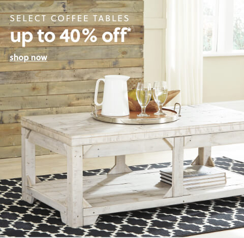 Select Coffee tables up to 25% Off