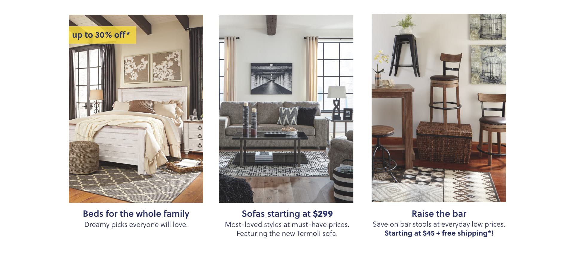 Ashley Furniture Home Decor Beds Sofas Bar Stools