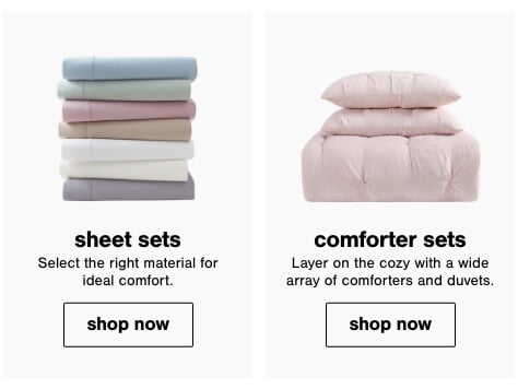 Sheet Sets, Comforter Sets