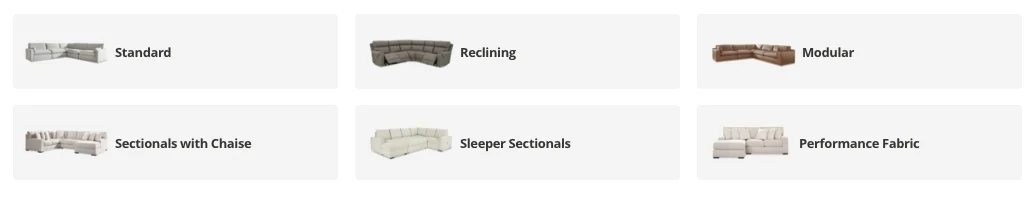 Sectional Couches & Sofas