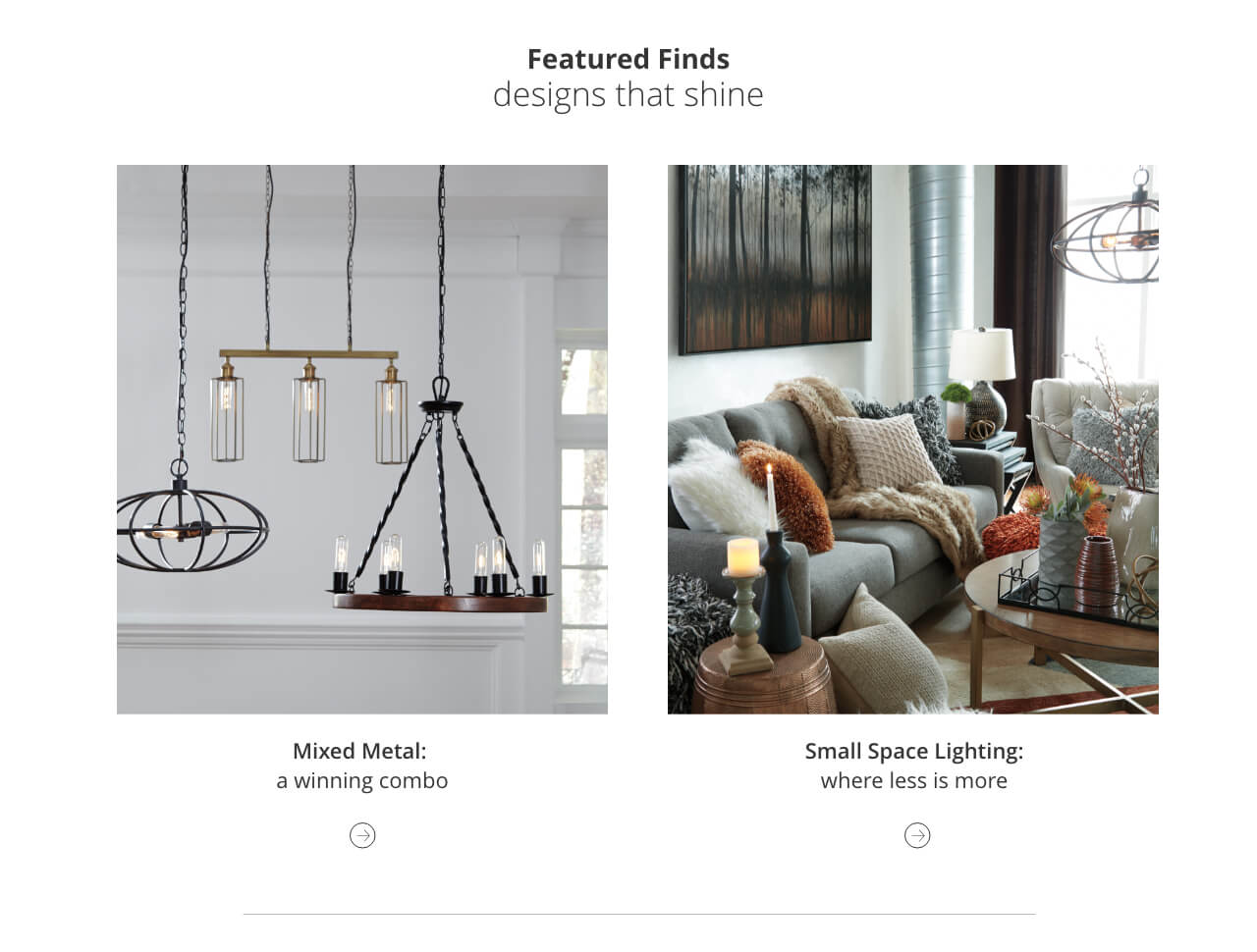 Lighting Illuminate Your Home Ashley Furniture Designs That Shine