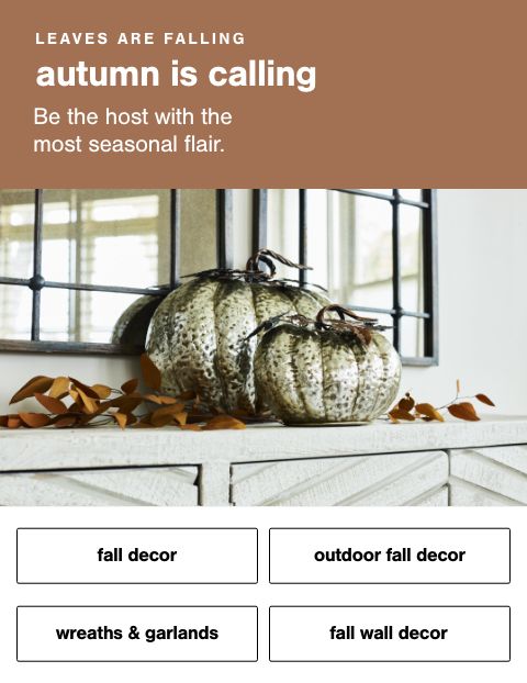  Fall Decor, Outdoor Fall Decorations, Fall Wreaths, Garlands & Flowers, Fall Wall Decor