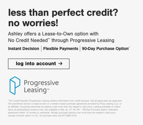 Ashley Advantage Online Financing Quick Easy Approval