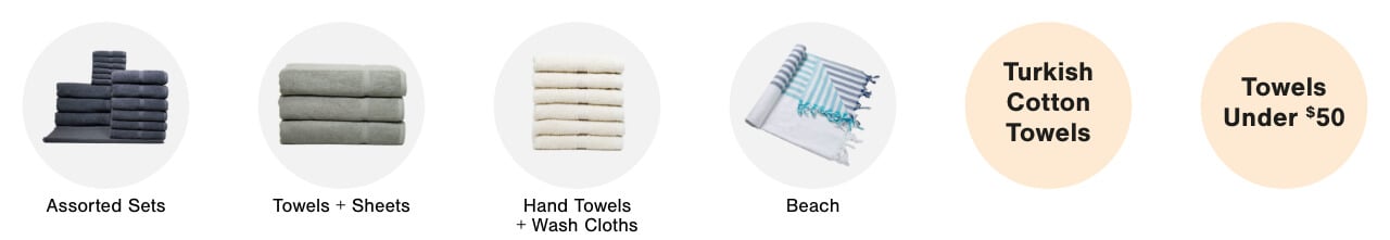 Assorted Towel Sets,Bath Towels, Hand Towels & Wash Cloths, Beach Towels,Turkish Cotton Towels,Towels Under $50