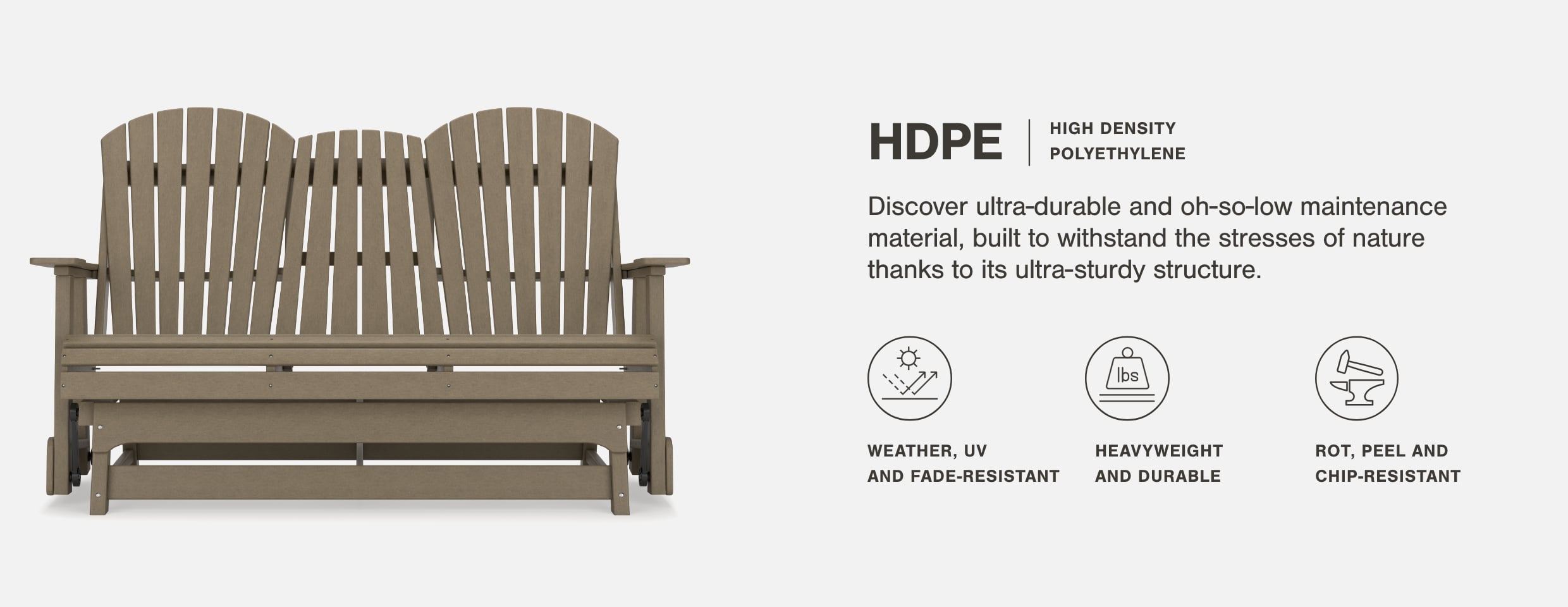 High Density Polyethylene Outdoor Furniture