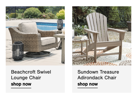 Beachcroft Swivel Lounge Chair, Sundown Treasure Adirondack Chair
