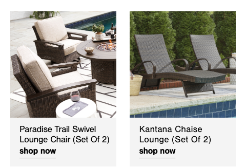 Paradise Trail Swivel Lounge Chair (Set of 2), Kantana Chaise Lounge (Set of 2)