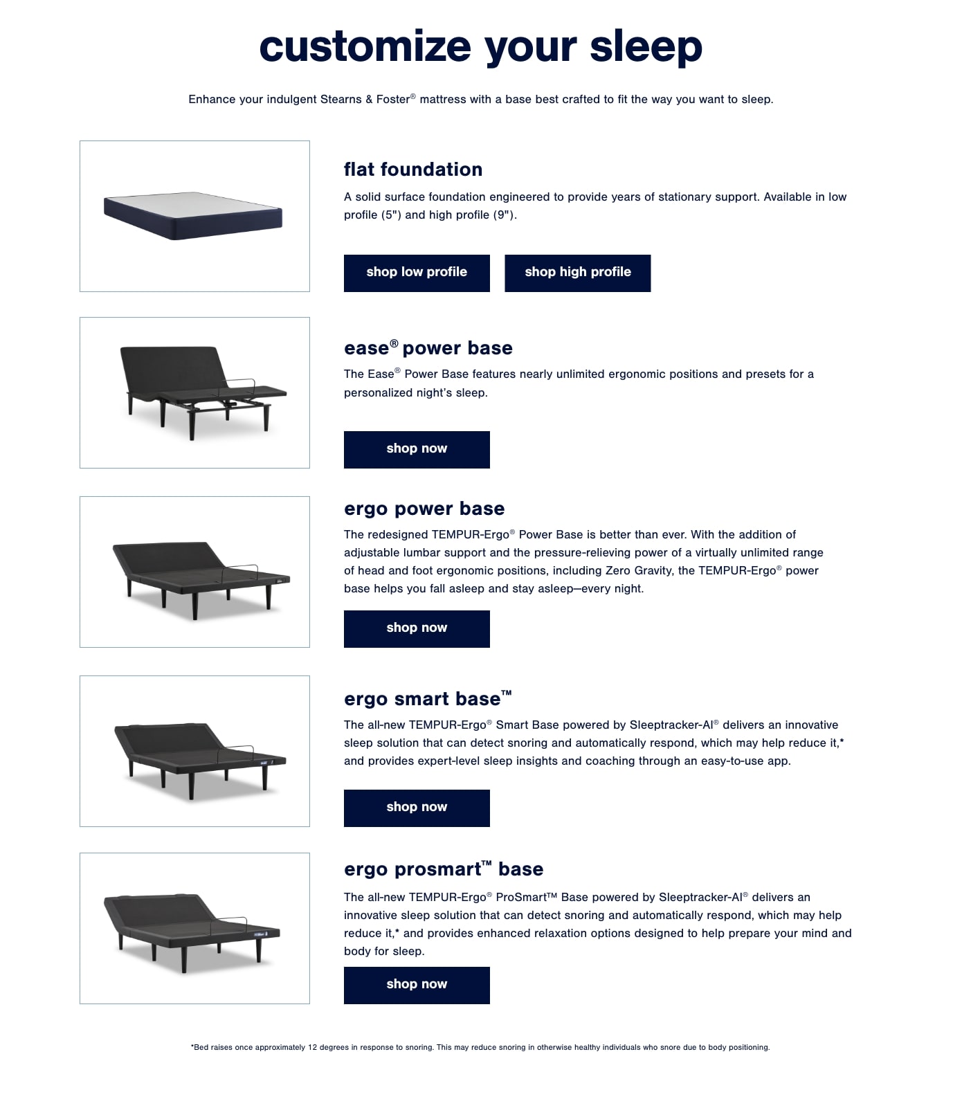 Stearns and Foster Mattresses Ashley