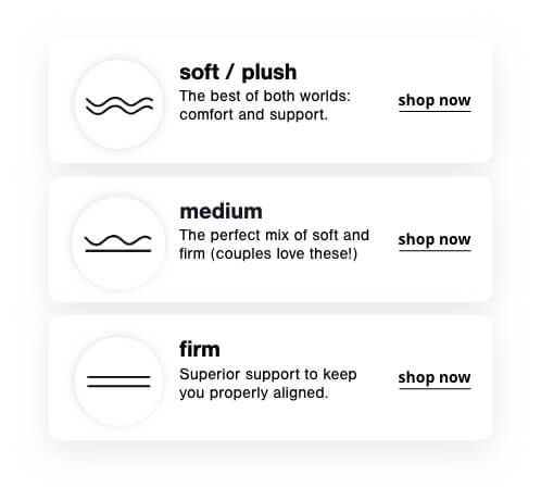 Plush Mattress, Medium Mattress, Firm Mattress