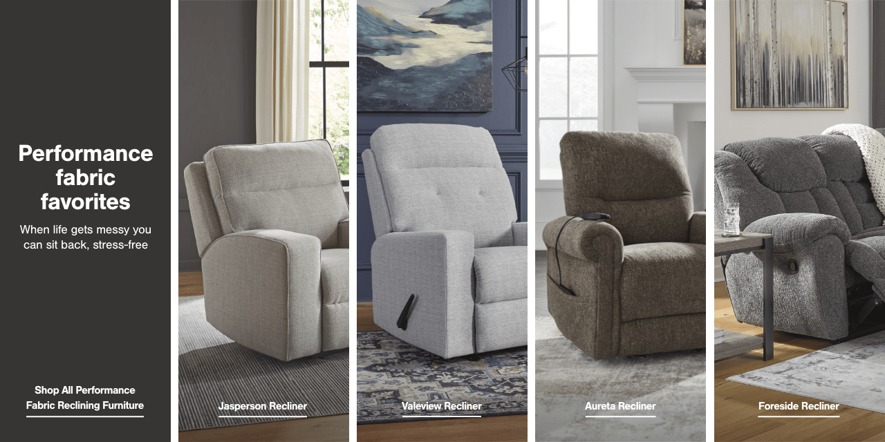 performance fabric reclining furniture