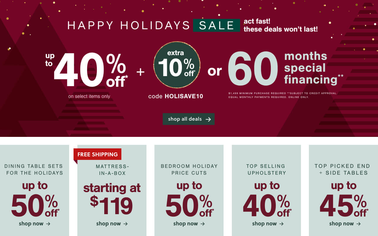 Ashley Furniture HomeStore Black Friday Sale 2020