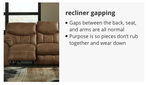 Recliner Gapping