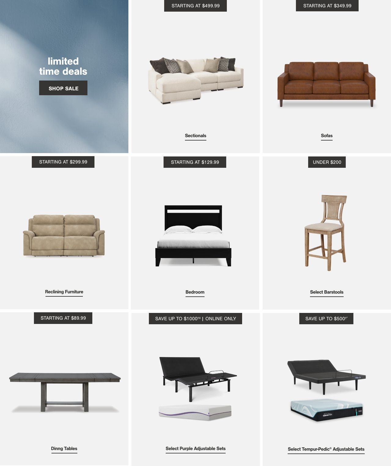 Memorial Day Furniture Deals