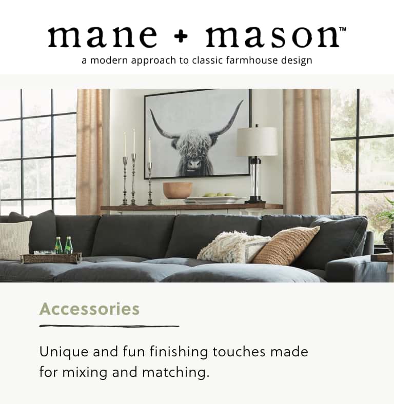 Blue Mane Mason Modern Farmhouse Textiles Ashley Furniture Homestore
