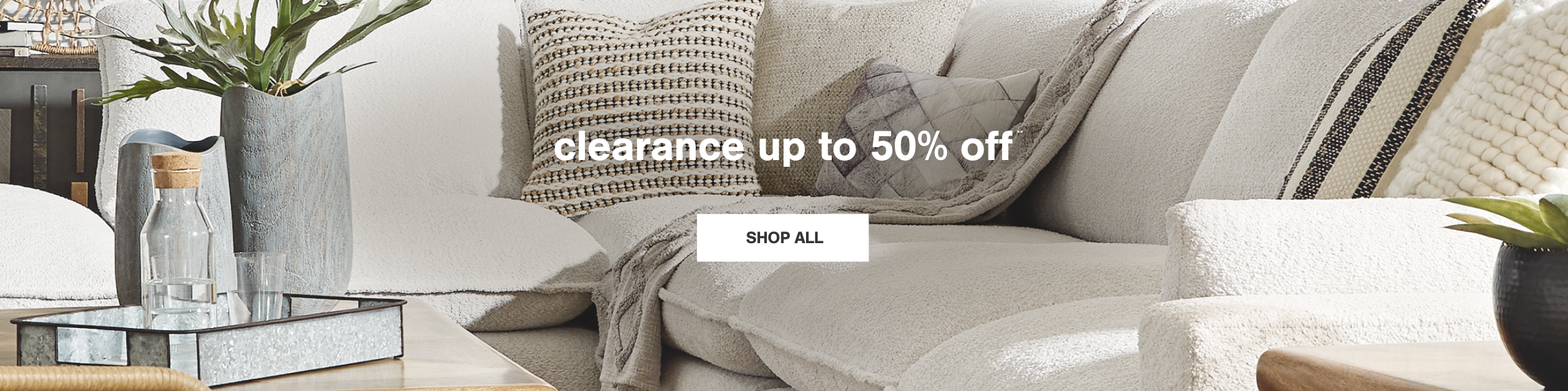 Clearance up to 50% off**