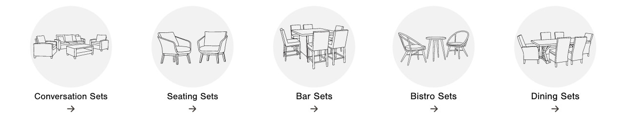 Outdoor Converstaion Sets,Outdoor Seating Sets,Outdoor Bar Sets, Outdoor Bistro Setss, Outdoor Dining Sets 