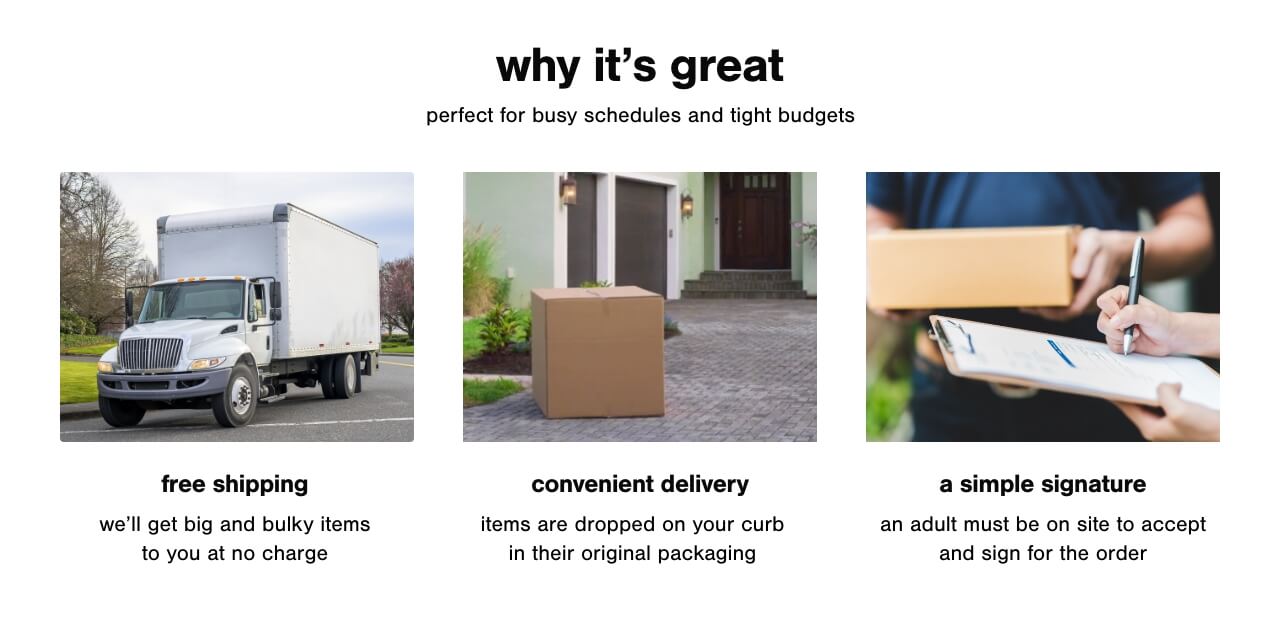 Why Home Curbside Delivery is great