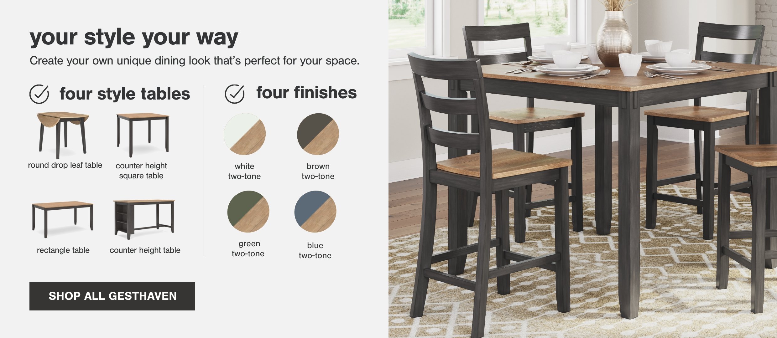 Gesthaven Tables