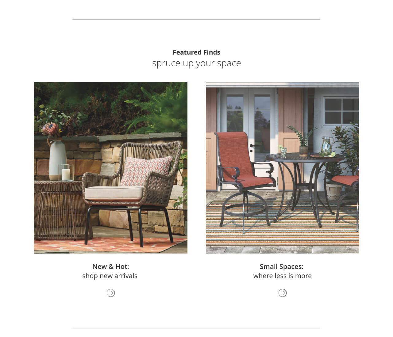 Outdoor Furniture & Accessories Ashley Furniture HomeStore New Outdoor Furniture, Small Space Outdoor Furniture - Outdoor Furniture & Accessories Ashley Furniture HomeStore