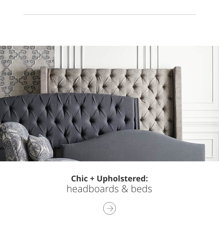 Chic and Upholstered headboard and beds