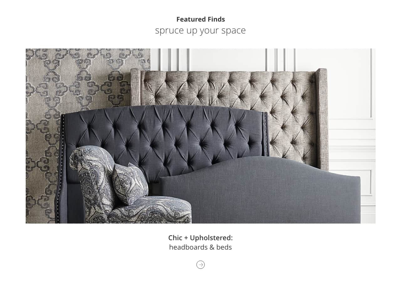 Chic and Upholstered headboard and beds