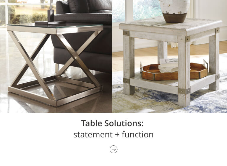 Mix and match seating and table solutions