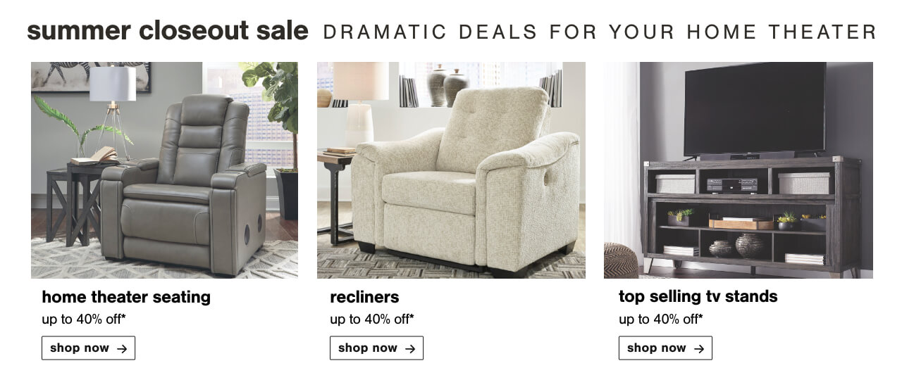 Home Theater Furniture Ashley Furniture HomeStore