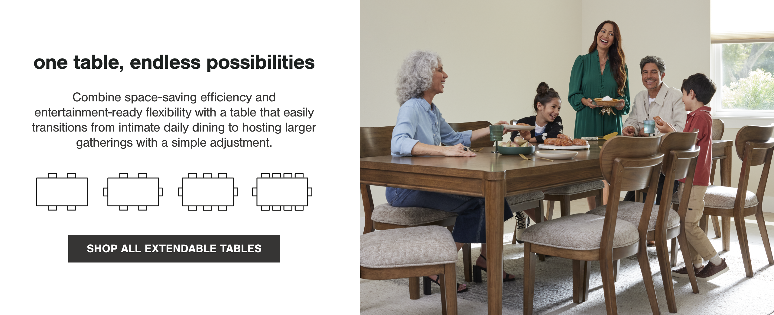 Shop All Extendable Tables