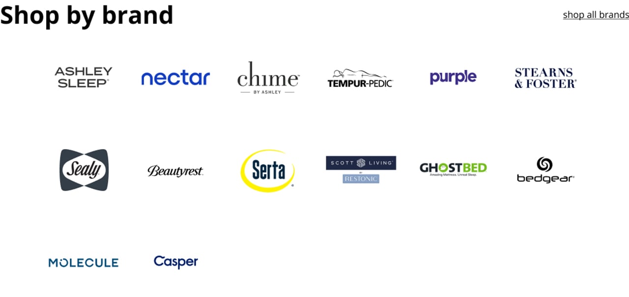 Shop All Mattress Brands