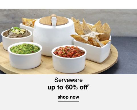 Serveware up to 60% Off*