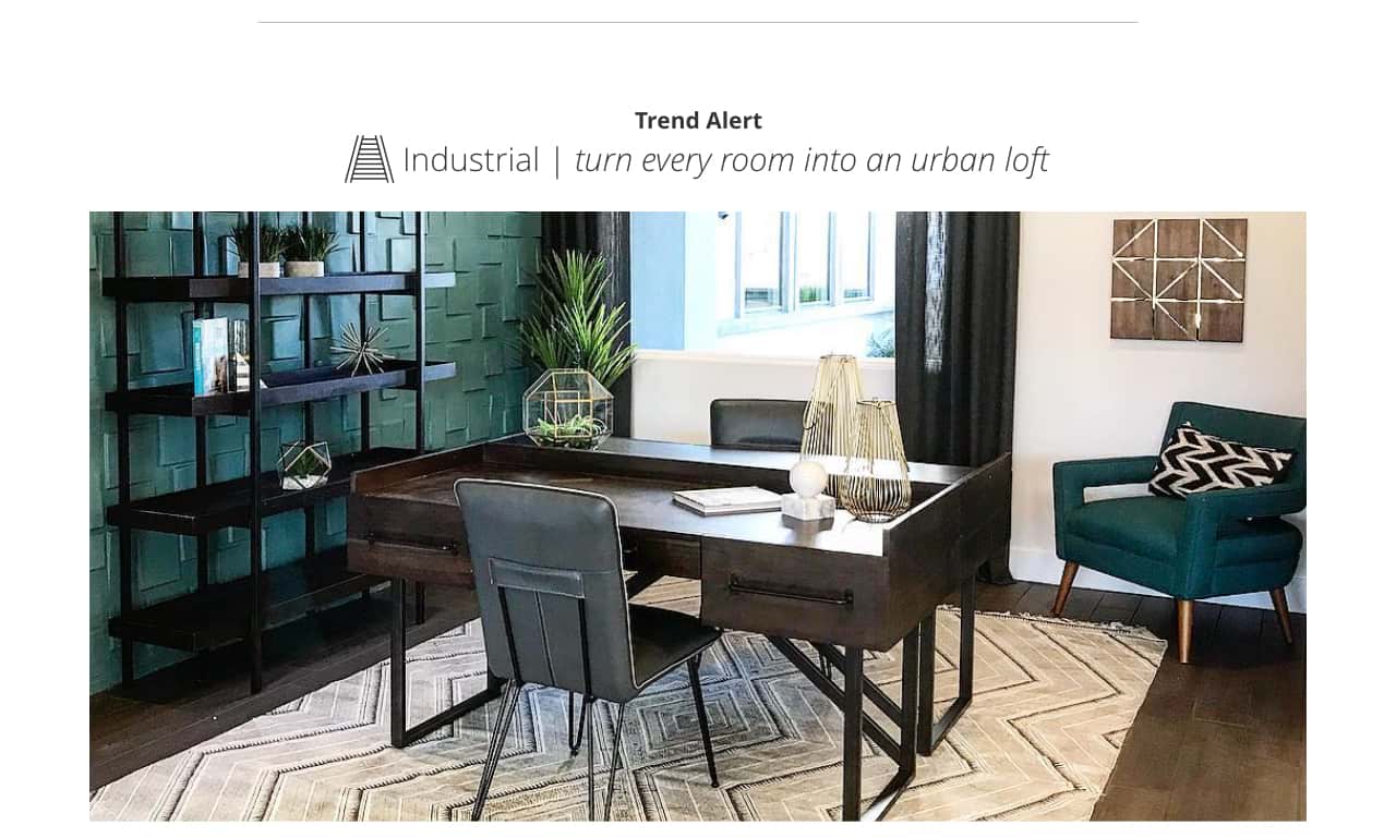 Home Office Furniture Ashley Industrial Home Office Urban Loft